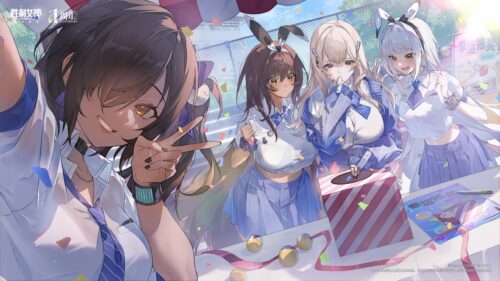 Goddess of Victory Nikke Anime Girls 1st Anniversary Celebration Desktop Wallpaper