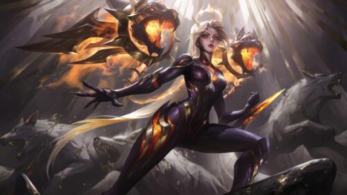Stunning League of Legends Prestige Soul Fighter KaiSa Fantasy Art PC Wallpaper