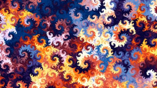 Vibrant Colorful Fractal Swirls Abstract 4K Desktop Wallpaper
