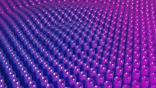 Abstract 3D Purple Cylinder Pattern Depth of Field Desktop Wallpaper