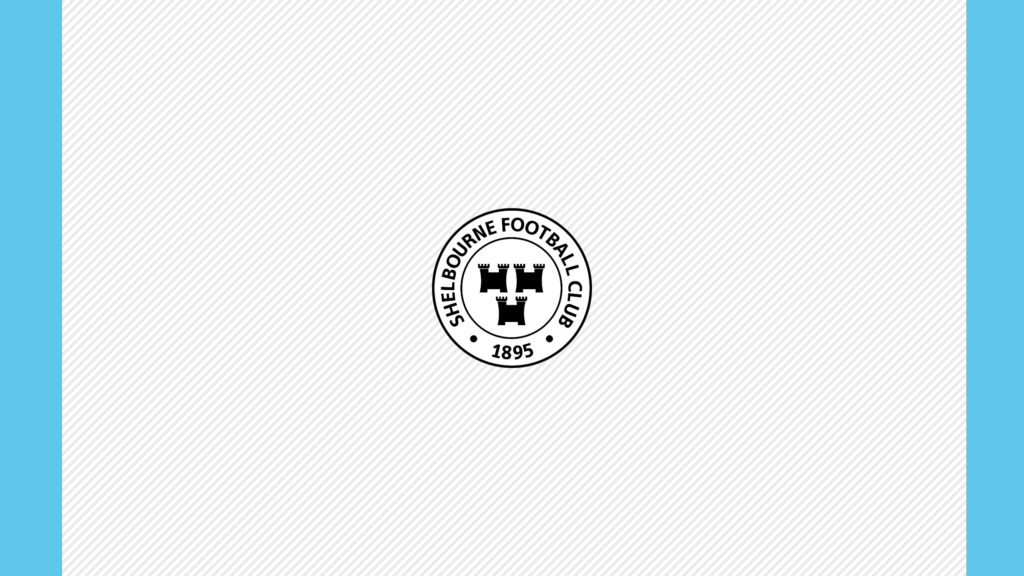Shelbourne Football Club Minimalist Logo 4K Desktop Wallpaper