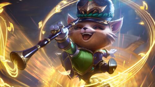 Teemo Bandle Scout Playing Musical Horn League of Legends 4K Wallpaper