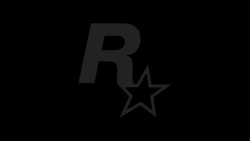 Minimalist Rockstar Games Logo Dark Aesthetic 4K PC Wallpaper