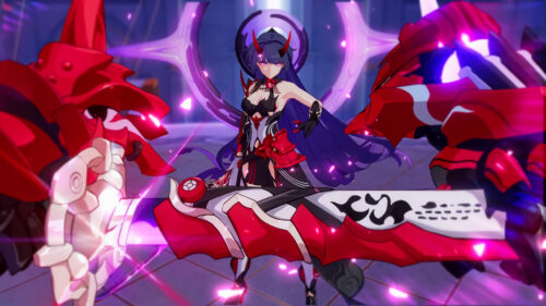Raiden Mei Herrscher of Thunder Honkai Impact 3rd Desktop Wallpaper