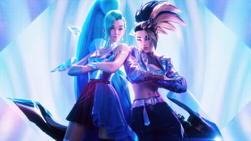 K/DA Seraphine and Akali Stylish Performance 4K PC Desktop Wallpaper