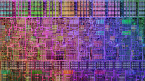Abstract Macro CPU Microchip Processor Technology 4K Wallpaper