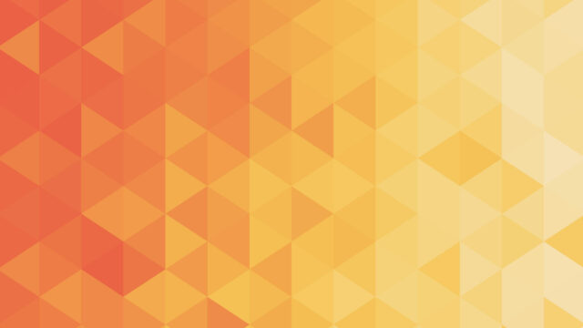 Minimalist Orange and Yellow Geometric Triangle Gradient PC Wallpaper