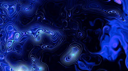 Abstract Electric Blue Liquid Flow Pattern 4K Desktop Wallpaper