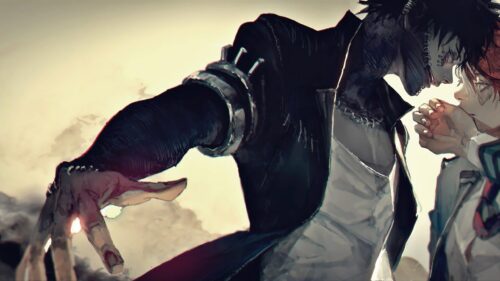 Dabi and Shoto Todoroki Intense Confrontation Anime 4K Desktop Wallpaper
