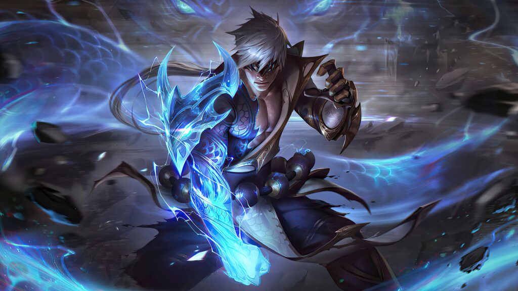 Lee Sin Storm Dragon League of Legends Warrior PC Wallpaper