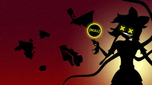 Cyn Murder Drones Silhouette Null Sphere Dark Red Aesthetic Desktop Wallpaper