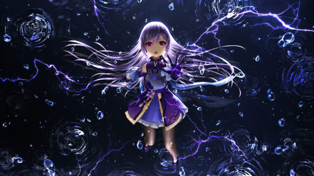 Keqing Genshin Impact Electric Storm Anime Girl 4K Desktop Wallpaper