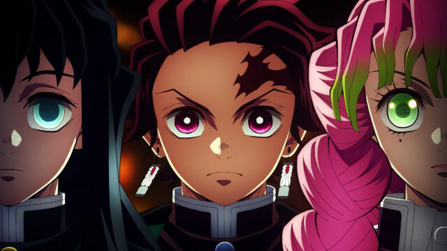Tanjiro Kamado with Muichiro and Mitsuri Demon Slayer 4K Desktop Wallpaper