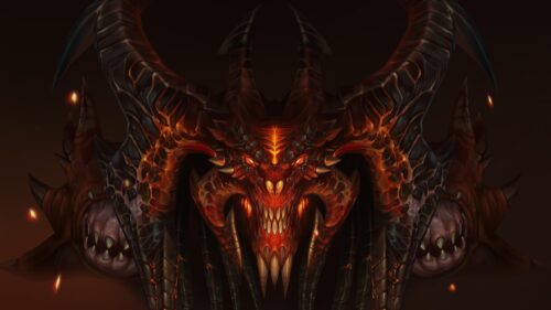 Diablo Prime Evil Fierce Demon Face High Resolution PC Wallpaper