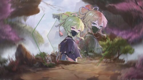 Kuki Shinobu Genshin Impact Anime Digital Art 4K Desktop Wallpaper