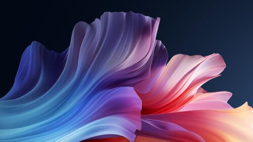 Abstract Colorful Fluid Fabric Flow 4K Desktop Wallpaper