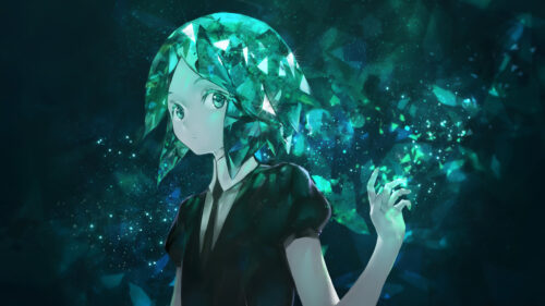 Phosphophyllite Crystal Gem Anime Girl Artistic Desktop Wallpaper
