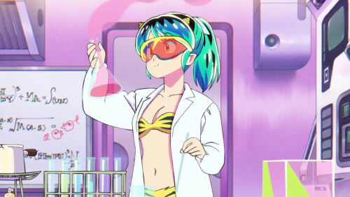 Lum Invader Scientist Anime Girl Lab 4K PC Wallpaper