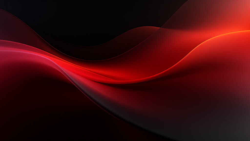 Minimalist Red Fluid Abstract Waves 4K Desktop Wallpaper