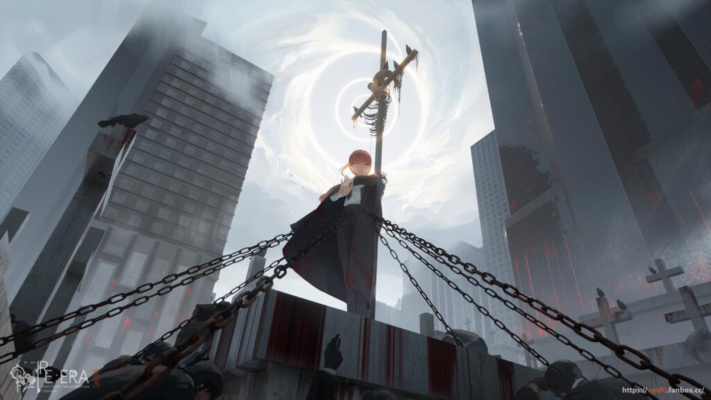 Makima Chainsaw Man Dark Fantasy Aesthetic PC Wallpaper