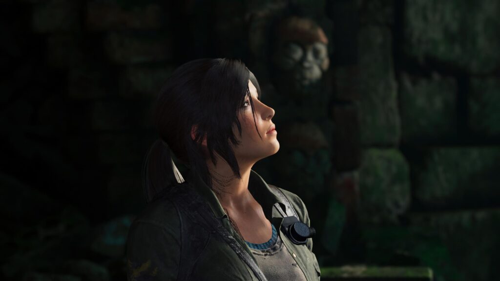 Lara Croft Exploring Ancient Ruins Shadow of the Tomb Raider 4K PC Wallpaper