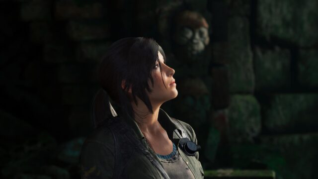Lara Croft Exploring Ancient Ruins Shadow of the Tomb Raider 4K PC Wallpaper