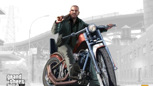 Johnny Klebitz on Chopper Motorcycle Grand Theft Auto IV PC Wallpaper