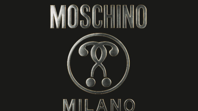 Metallic Moschino Milano Logo Dark Aesthetic High Resolution Desktop Wallpaper