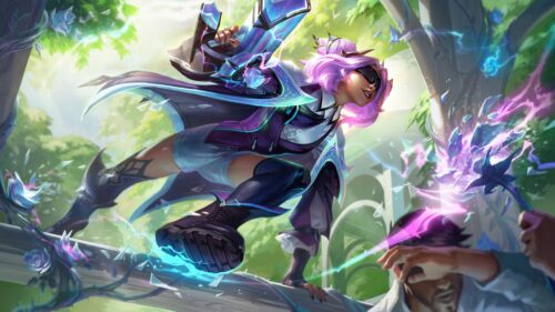 Vayne Broken Covenant League of Legends Anime Battle Scene 4K Desktop Wallpaper