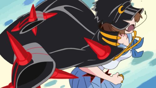 Ryuko Matoi Kill la Kill Anime Art Style Desktop Wallpaper