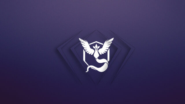Minimalist Pokemon Team Mystic Articuno Emblem 4K Desktop Wallpaper
