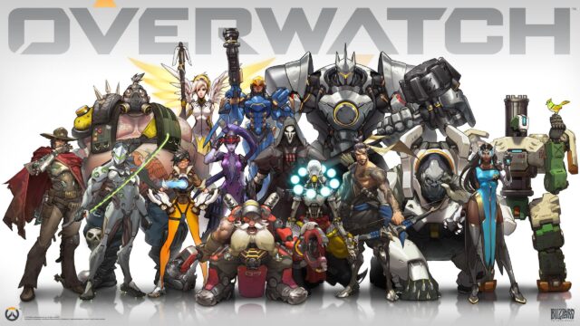 Iconic Overwatch Original Heroes Group Cast High-Resolution Desktop Wallpaper
