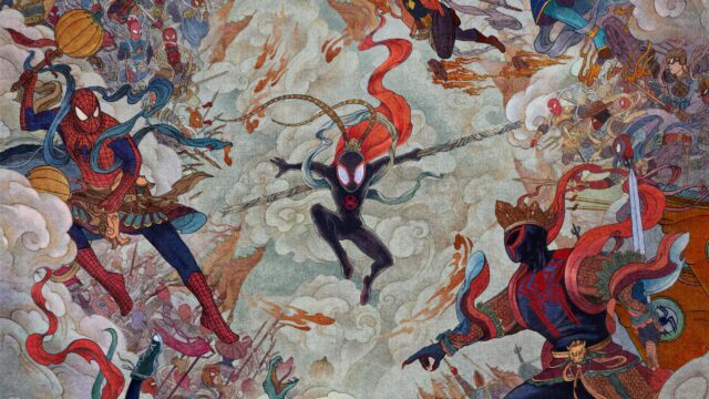 Spider-Man Across the Spider-Verse Mythological Style Art 4K Wallpaper