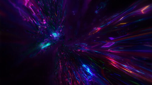 Abstract Cosmic Distortion 4K Desktop Wallpaper