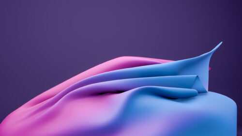 Abstract Pink and Blue Silk Fabric Waves 4K PC Wallpaper