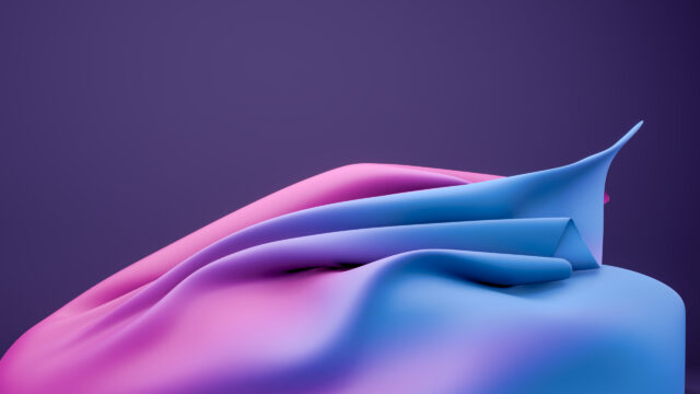 Abstract Pink and Blue Silk Fabric Waves 4K PC Wallpaper