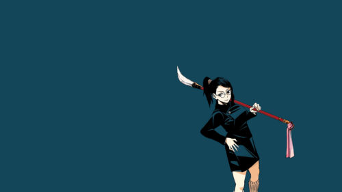 Maki Zenin Jujutsu Kaisen Polearm Warrior High Resolution Desktop Wallpaper