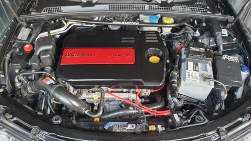Clean Alfa Romeo JTDm 16v Engine Bay Performance Setup Desktop Wallpaper