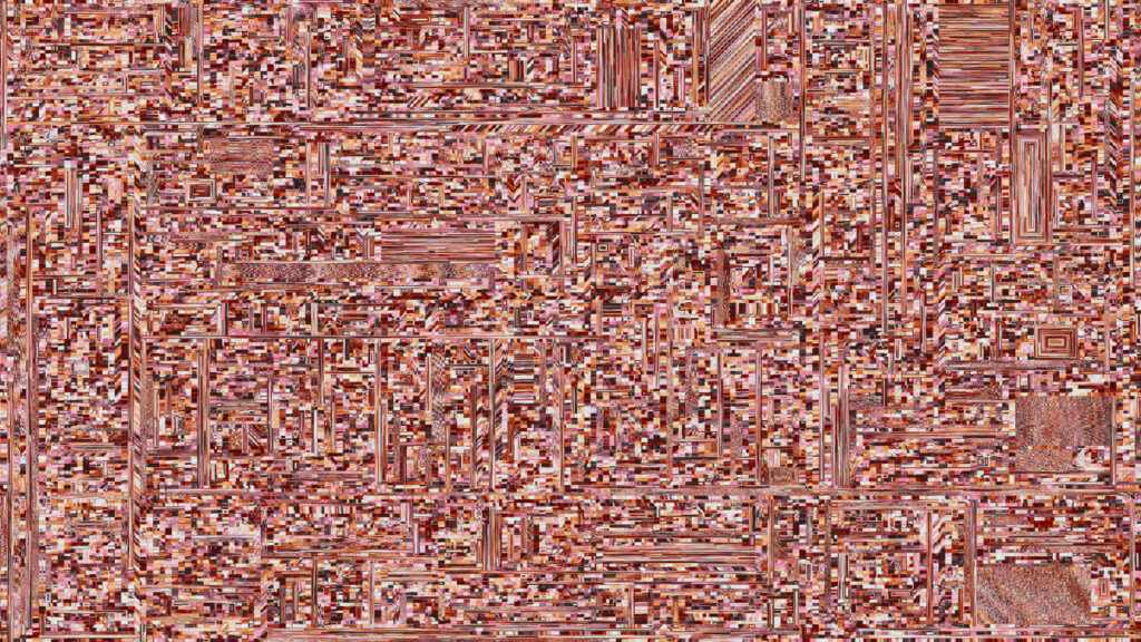 Abstract Geometric Mosaic in Warm Earth Tones 4K PC Wallpaper