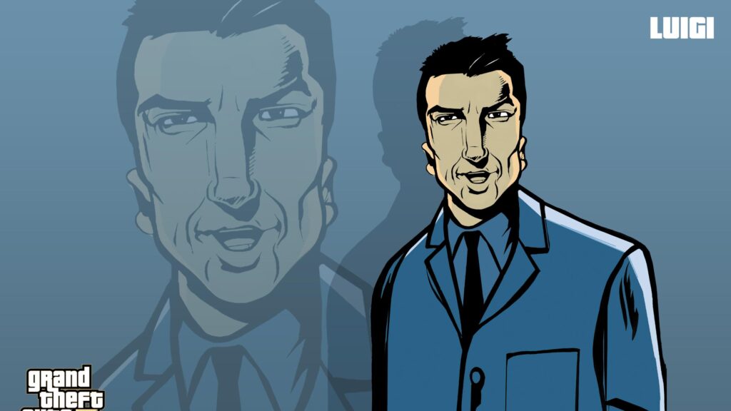 Luigi Goterelli from Grand Theft Auto III Digital Art Desktop Wallpaper