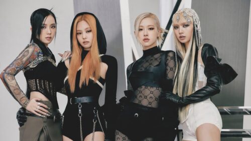 Blackpink Group Members Fashionable Style Portrait 4K Wallpaper