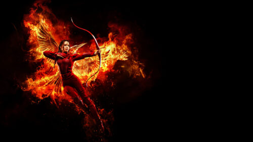Katniss Everdeen The Hunger Games Mockingjay Fire 4K Desktop Wallpaper
