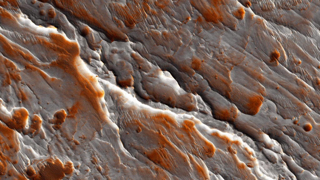 Stunning Martian Surface Geology High Resolution Desktop Wallpaper