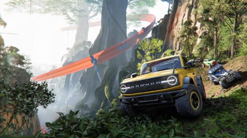 Yellow Ford Bronco Off-Road in Forza Horizon Hot Wheels Jungle 4K Wallpaper