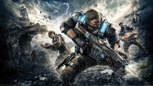 Gears of War 4 Squad Combat Action 4K PC Wallpaper