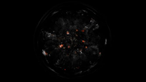 Abstract Cosmic Nebula Explosion Dark 4K Desktop Wallpaper