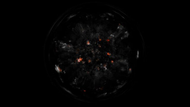 Abstract Cosmic Nebula Explosion Dark 4K Desktop Wallpaper