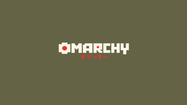 Minimalist Marchy Logo Design with Japanese Script Olive Green Desktop Wallpaper