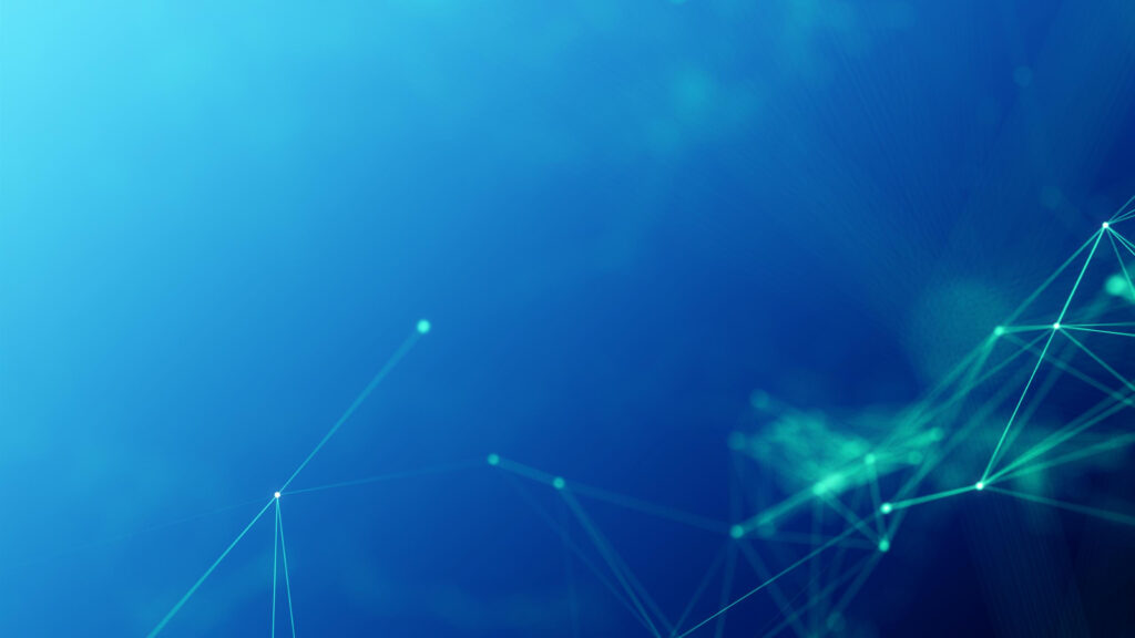 Abstract Digital Network Connection Blue Background 4K Wallpaper
