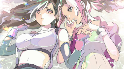 Beautiful Anime Girls Aesthetic Pastel Art Desktop Wallpaper